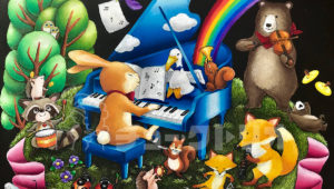 絵本風チョークアートで世界で一つのオリジナル看板