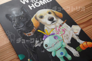 ようこそ我が家へ！可愛いペットのチョークアート