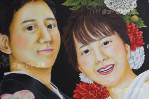 結婚式に★似顔絵ウェルカムボード