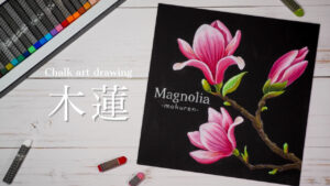 【Lesson.38】チョークアートで描く『モクレン』
